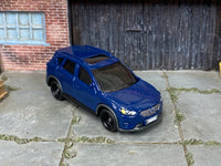 2016 Mazda CX-5 blue custom Matchbox with black wheels and rubber tires, view 2