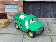 Custom Matchbox Wildfire Rescue, Forest Preserve with printed Goodyear tires, three-quarter view