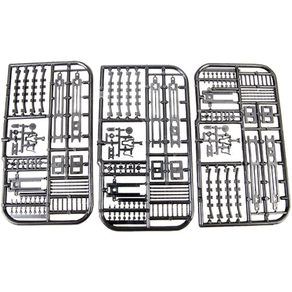 Central Valley HO Turnout Detail Parts – 3-Pack 1603 – parts or assembled example