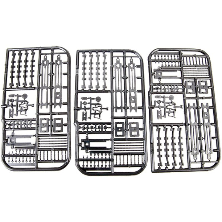 Central Valley HO Turnout Detail Parts – 3-Pack 1603 – parts or assembled example