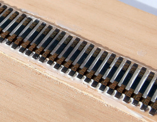 Central Valley N Scale Code 55 Mainline Tie Strips - 6 Pack - product view 1