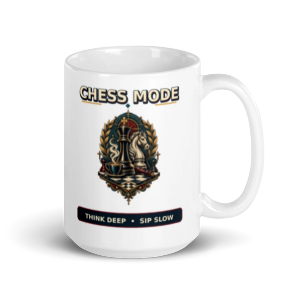 Chess Mode Think Deep Sip Slow Mug product mockup