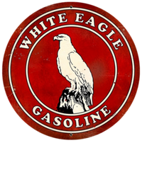 White Eagle Vintage Gas and Oil T-Shirt — Muncle Mikes artwork close-up