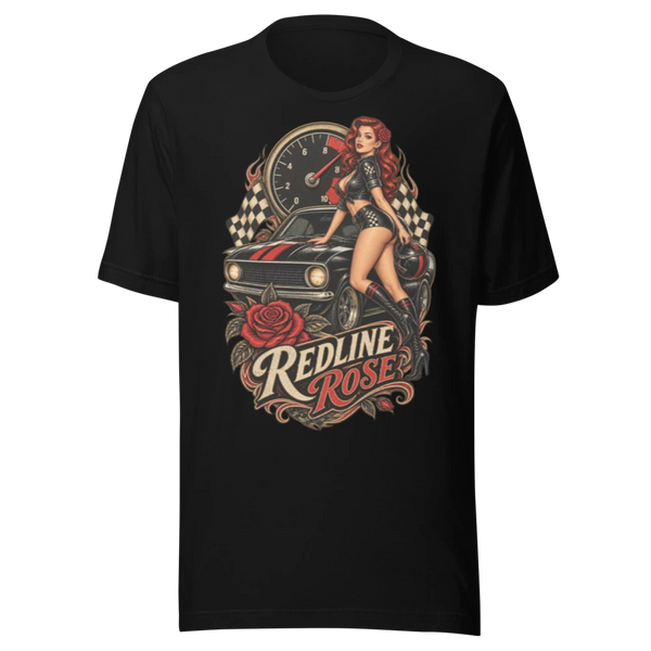 Redline Rose T-Shirt — product mockup