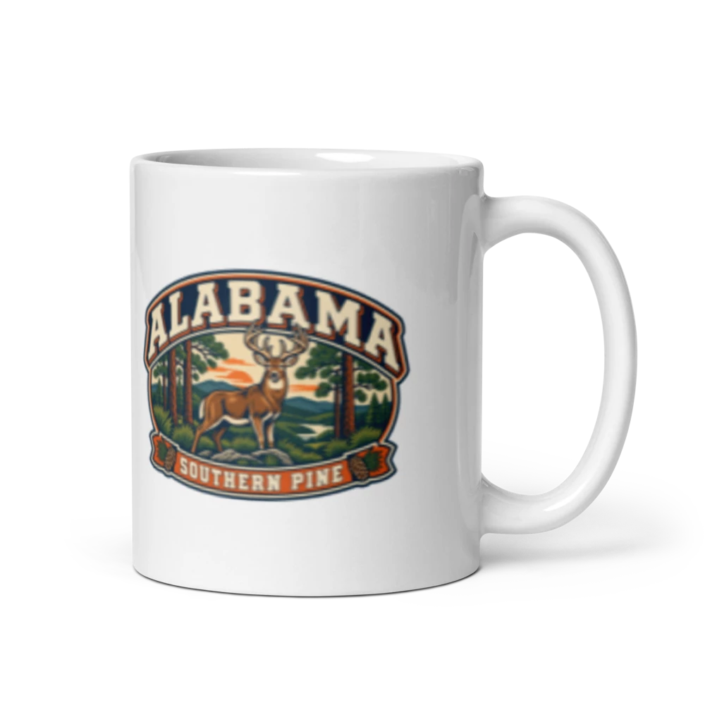 Alabama Heritage Badge Coffee Mug – 11 oz product mockup