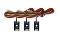 DCC Concepts DCP-CBSML Cobalt SS 600 mm extension leads, pack of three