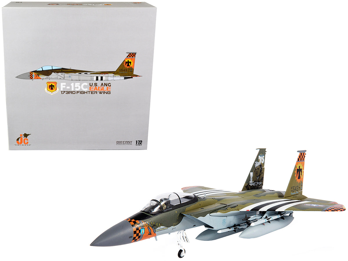 McDonnell Douglas F-15C Eagle Fighter Plane "U.S. ANG 173rd Fighter Wing" (2020) 1/72 Diecast Model by JC Wings