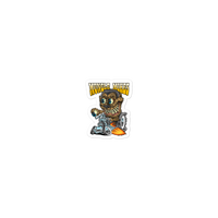 Monster Mugs 002 Hot Rod Coffee Mug — Muncle Mikes Die-Cut Sticker product mockup