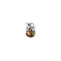 Vintage Aviation Pin-Up Edition 36 Die-Cut Sticker — 2 × 2, front view