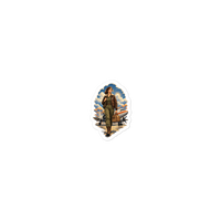 Vintage Aviation Pin-Up T-Shirt – Edition 33 Die-Cut Sticker product mockup
