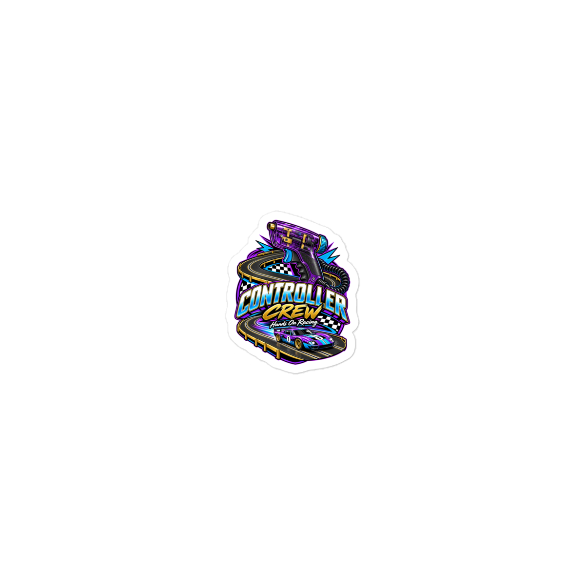 Controller Crew Die-Cut Sticker product mockup