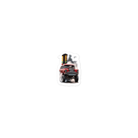 Red Gasser Launch Die-Cut Sticker product mockup