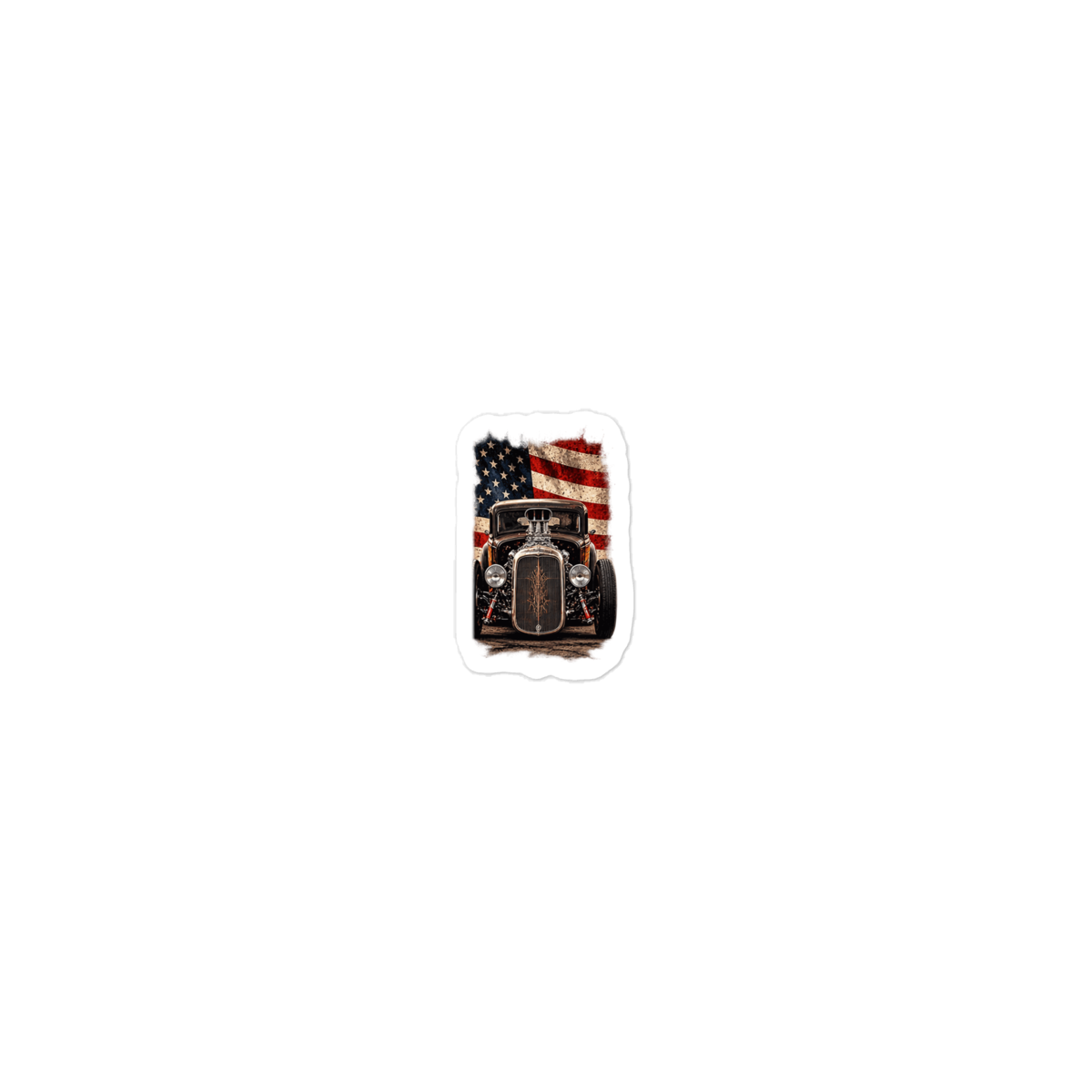 American Steel Blown Roadster Die-Cut Sticker product mockup