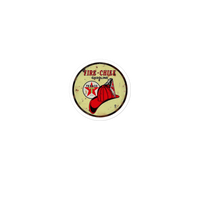 Fire Chief Vintage Gas and Oil T-Shirt — Muncle Mikes Die-Cut Sticker product mockup 2