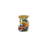Muncle Mikes Hot Rod and Rat Rod Shirt Mayhem! Monster Rods! (015) Die-Cut Sticker product mockup 2