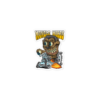 Monster Mugs 002 Hot Rod Coffee Mug — Muncle Mikes Die-Cut Sticker product mockup 2