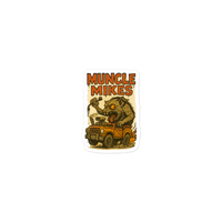 Monster Mugs 011 Hot Rod Coffee Mug — Muncle Mikes Die-Cut Sticker product mockup 2