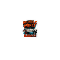 Muncle Mikes Hot Rod and Rat Rod Shirt Mayhem! BADMAN Wagon Die-Cut Sticker product mockup 2