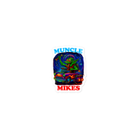 Muncle Mikes Hot Rod and Rat Rod Shirt Mayhem! Monster Rods! (019) Die-Cut Sticker product mockup 2