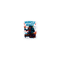 Muncle Mikes Hot Rod and Rat Rod Shirt Mayhem! Monster Rods! (032) Die-Cut Sticker product mockup 2