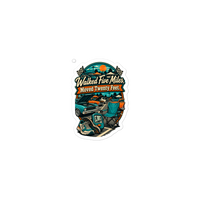 Walked Five Miles Moved Twenty Feet Die-Cut Sticker product mockup 2