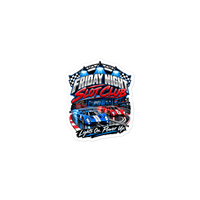 Friday Night Slot Club Die-Cut Sticker product mockup 2