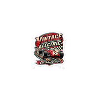 Vintage Electric Die-Cut Sticker product mockup 2