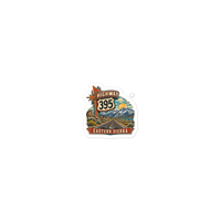 Highway 395 Eastern Sierra Die-Cut Sticker product mockup 3