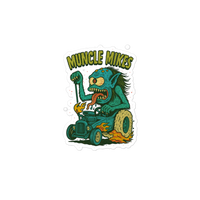 Hot Rods and Monsters 002 T-Shirt — Muncle Mikes Die-Cut Sticker product mockup 3