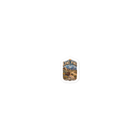Lone Pine Old West Enamel Camping Mug – California Gift Die-Cut Sticker product mockup 3