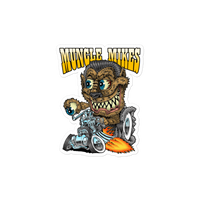 Monster Mugs 002 Hot Rod Coffee Mug — Muncle Mikes Die-Cut Sticker product mockup 3