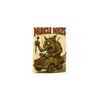 Muncle Mikes Hot Rod and Rat Rod Shirt Mayhem! Monster Rods! (008) Die-Cut Sticker product mockup 3