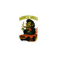 Muncle Mikes Hot Rod and Rat Rod Shirt Mayhem! Monster Rods! (013) Die-Cut Sticker product mockup 3