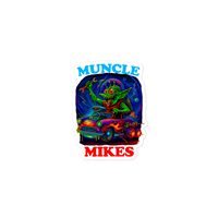 Muncle Mikes Hot Rod and Rat Rod Shirt Mayhem! Monster Rods! (019) Die-Cut Sticker product mockup 3