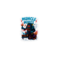 Muncle Mikes Hot Rod and Rat Rod Shirt Mayhem! Monster Rods! (032) Die-Cut Sticker product mockup 3