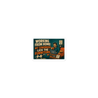 Remote Work Die-Cut Sticker product mockup 3