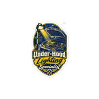 Under-Hood Lighting Specialist Die-Cut Sticker product mockup 3