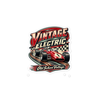 Vintage Electric Die-Cut Sticker product mockup 3