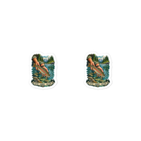 Catch Admire Release Trout Die-Cut Sticker product mockup 4