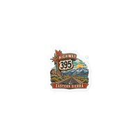 Highway 395 Eastern Sierra Die-Cut Sticker product mockup 4