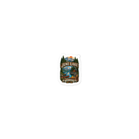 June Lake Cabin Enamel Camping Mug – Eastern Sierra Gift Die-Cut Sticker product mockup 4