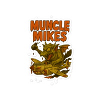 Monster Mugs 013 Hot Rod Coffee Mug — Muncle Mikes Die-Cut Sticker product mockup 4