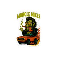 Muncle Mikes Hot Rod and Rat Rod Shirt Mayhem! Monster Rods! (013) Die-Cut Sticker product mockup 4