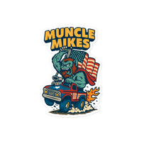 Muncle Mikes Hot Rod and Rat Rod Shirt Mayhem! Monster Rods! (018) Die-Cut Sticker product mockup 4