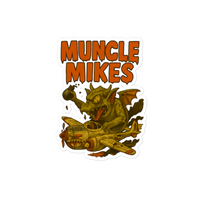 Muncle Mikes Hot Rod and Rat Rod Shirt Mayhem! Planes and Monsters (002) Die-Cut Sticker product mockup 4