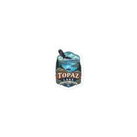 Topaz Lake California Die-Cut Sticker product mockup 4