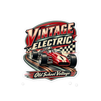 Vintage Electric Die-Cut Sticker product mockup 4