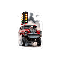 Red Gasser Launch Die-Cut Sticker product mockup 4
