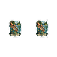 Catch Admire Release Trout Die-Cut Sticker product mockup 5