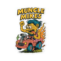 Muncle Mikes Hot Rod and Rat Rod Shirt Mayhem! Monster Rods! (015) Die-Cut Sticker product mockup 5